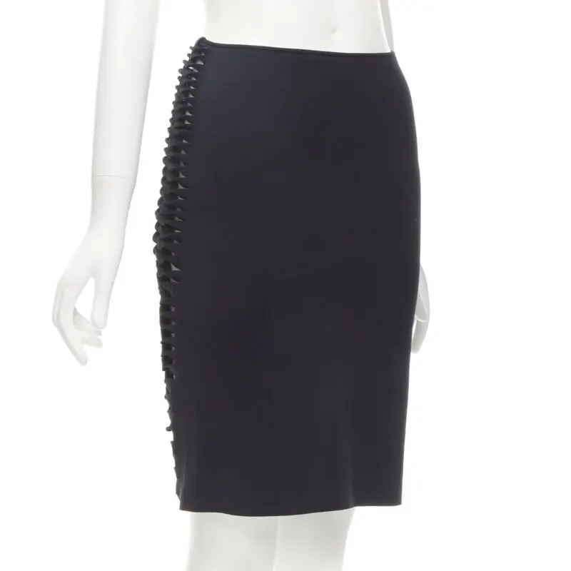 Dion Lee Braid Knot Skirt Black Polyester Never worn - Model View
