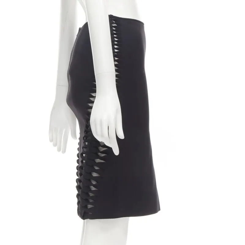 Dion Lee Braid Knot Skirt Black Polyester Never worn - Box View