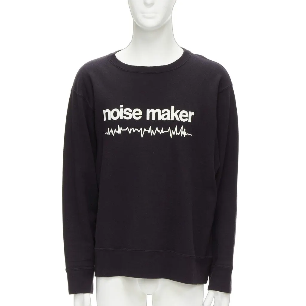 Undercover Graphic Crew Sweatshirt Black Cotton Fair - Front View