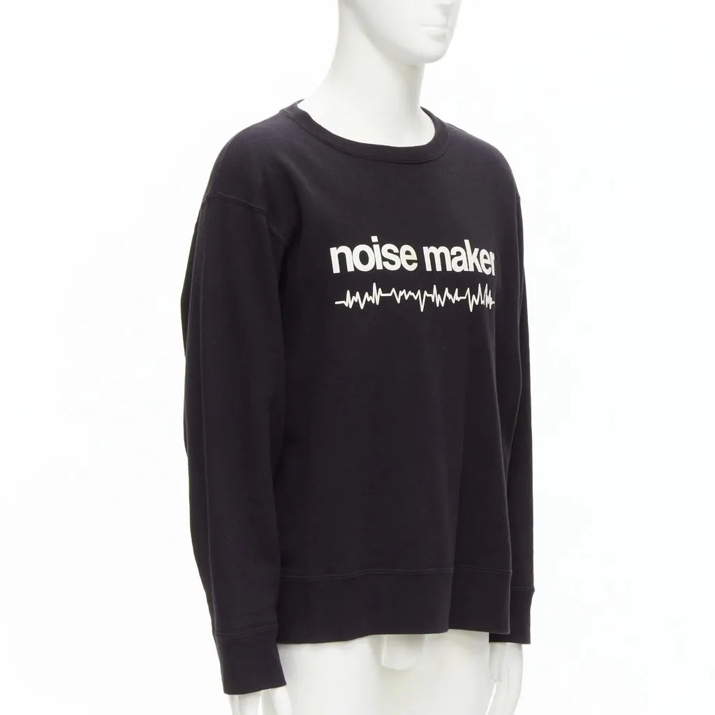 Undercover Graphic Crew Sweatshirt Black Cotton Fair - Inside View