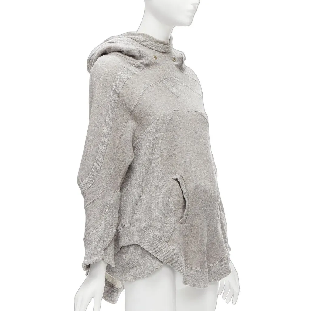 Undercover Panel Sleeve Sweatshirt Grey Cotton Fair - Front View