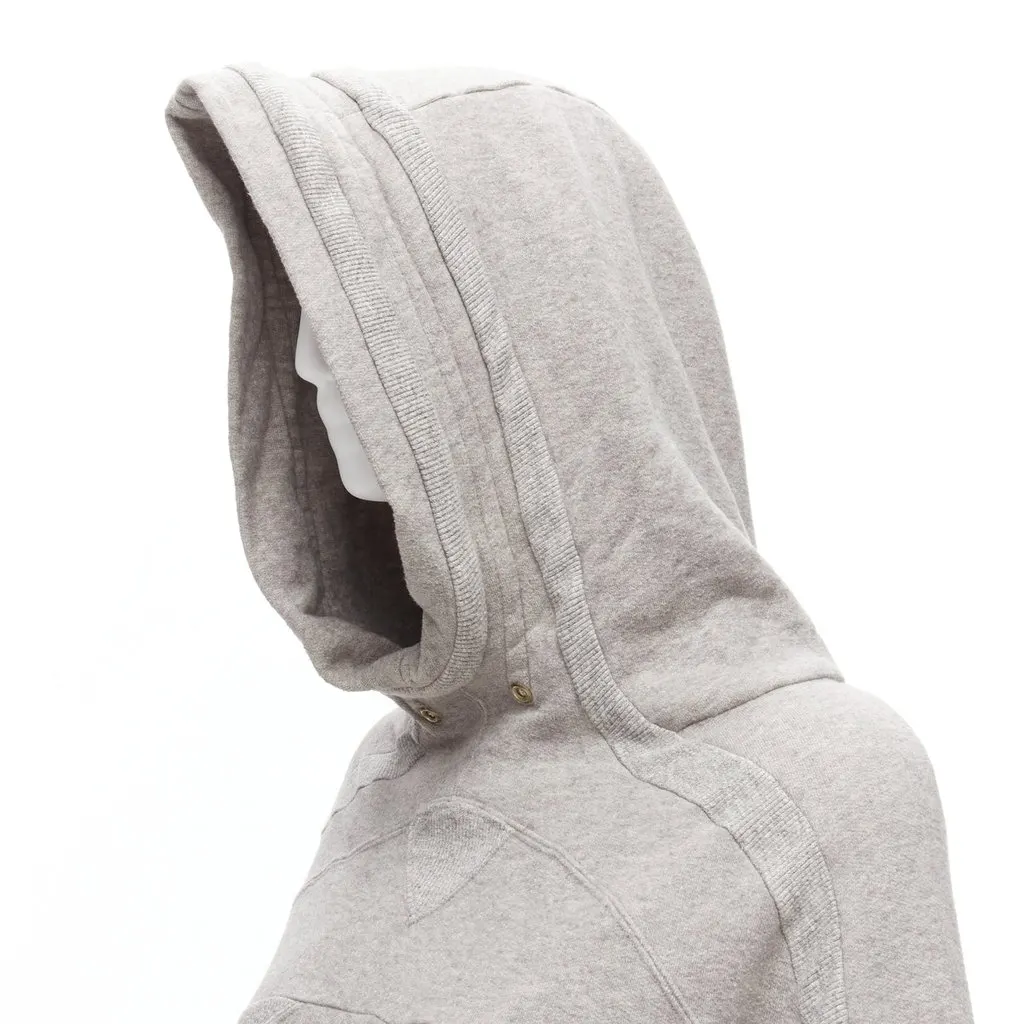 Undercover Panel Sleeve Sweatshirt Grey Cotton Fair - Back View