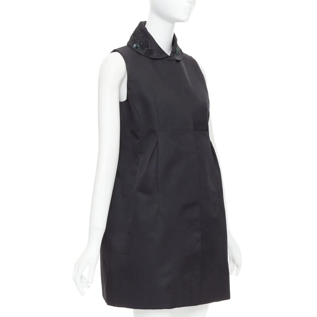 Shiatzy Chen Black Wool Top Black Wool Very good - Inside View
