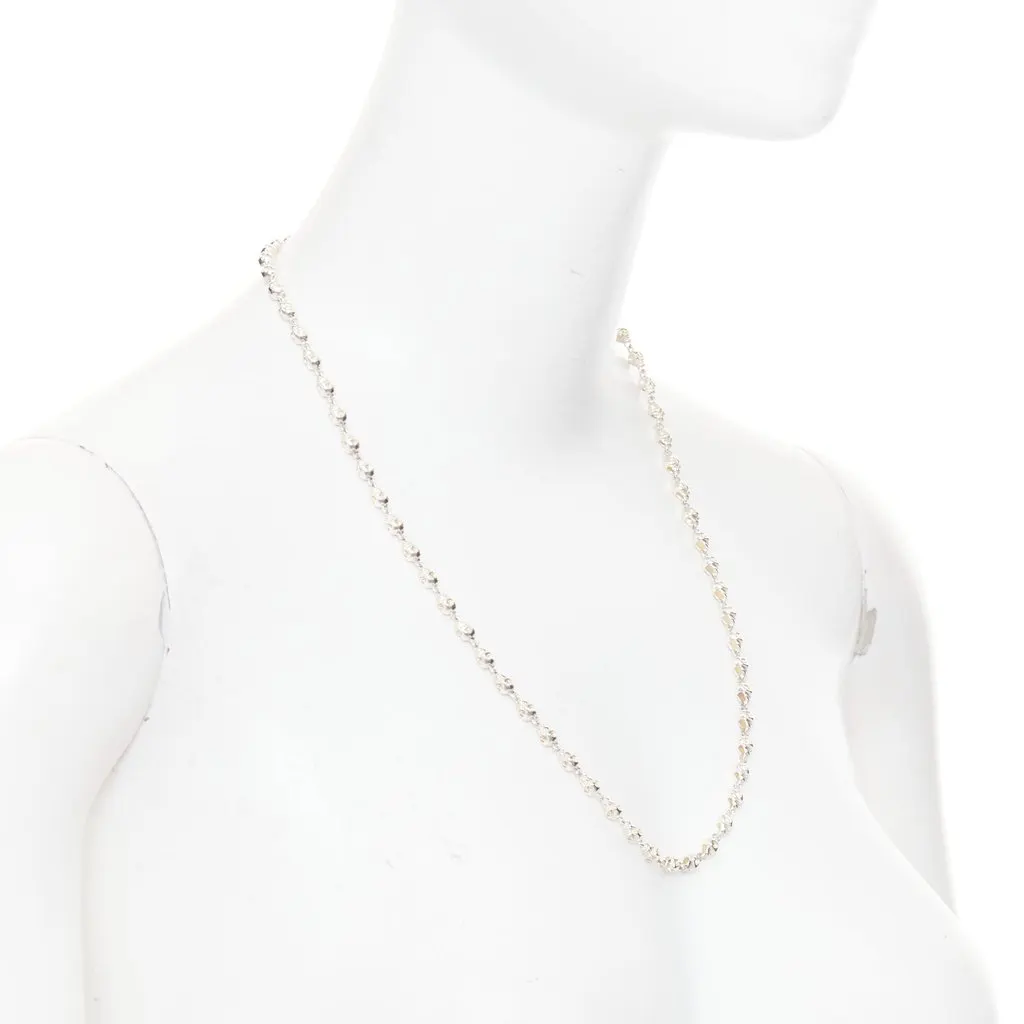 Unsigned Silver Silver Necklace Silver Silver Very good - Back View