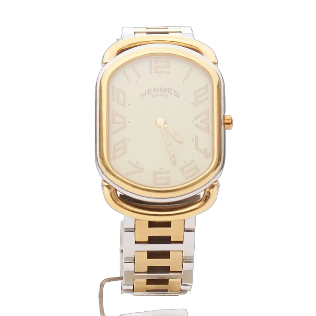 Hermès Rallye Gold Metal Good - Front View