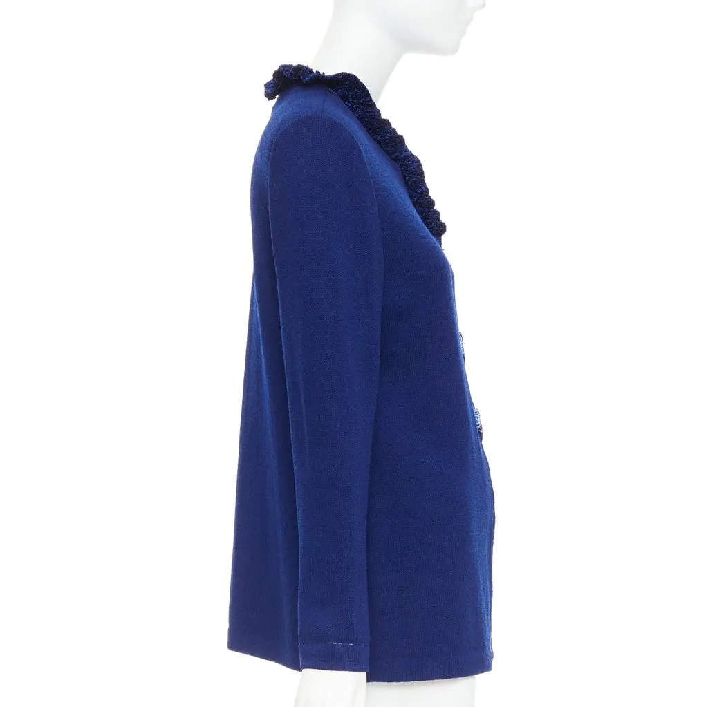 St. John Blue Wool Knitwear Blue Wool Fair - Box View