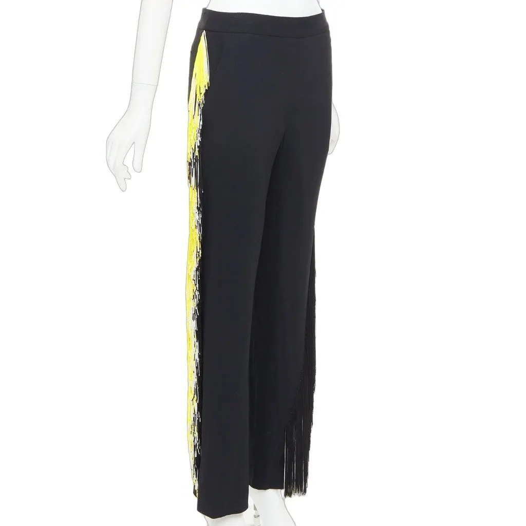 Christopher Kane Black Viscose Trouser Black Viscose Very good - Front View