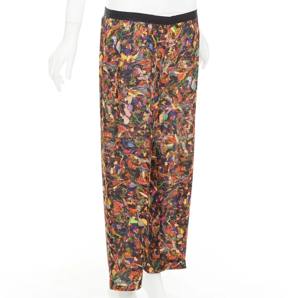 Dries Van Noten MultiColor Silk Trouser MultiColor Silk Fair - Inside View