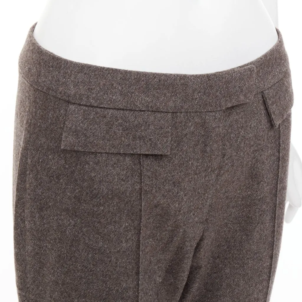 John Galliano Khaki Wool Trouser Khaki Wool Very good - Back View