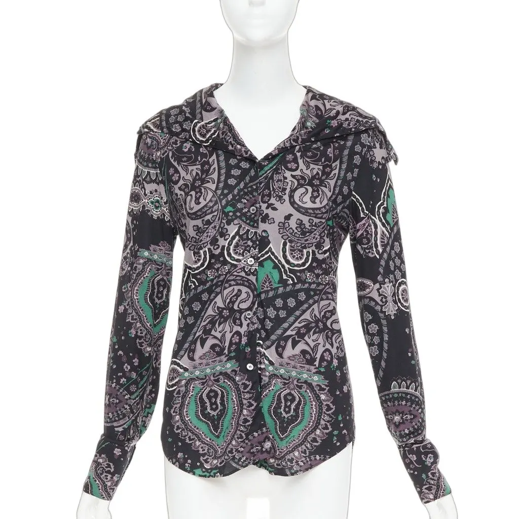 Burberry Grey Silk Top Grey Silk Very good - Front View