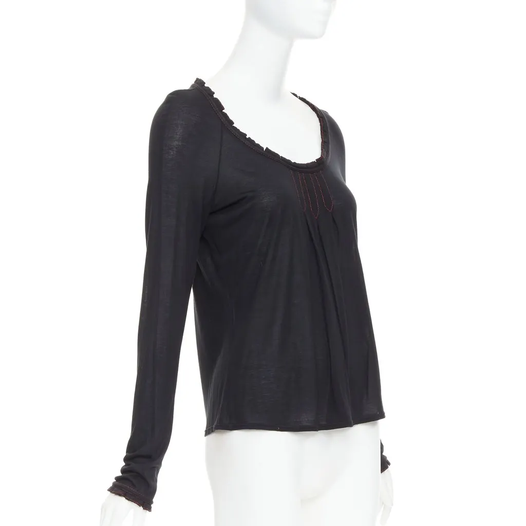 Gucci Black Polyester Top Black Polyester Very good - Inside View