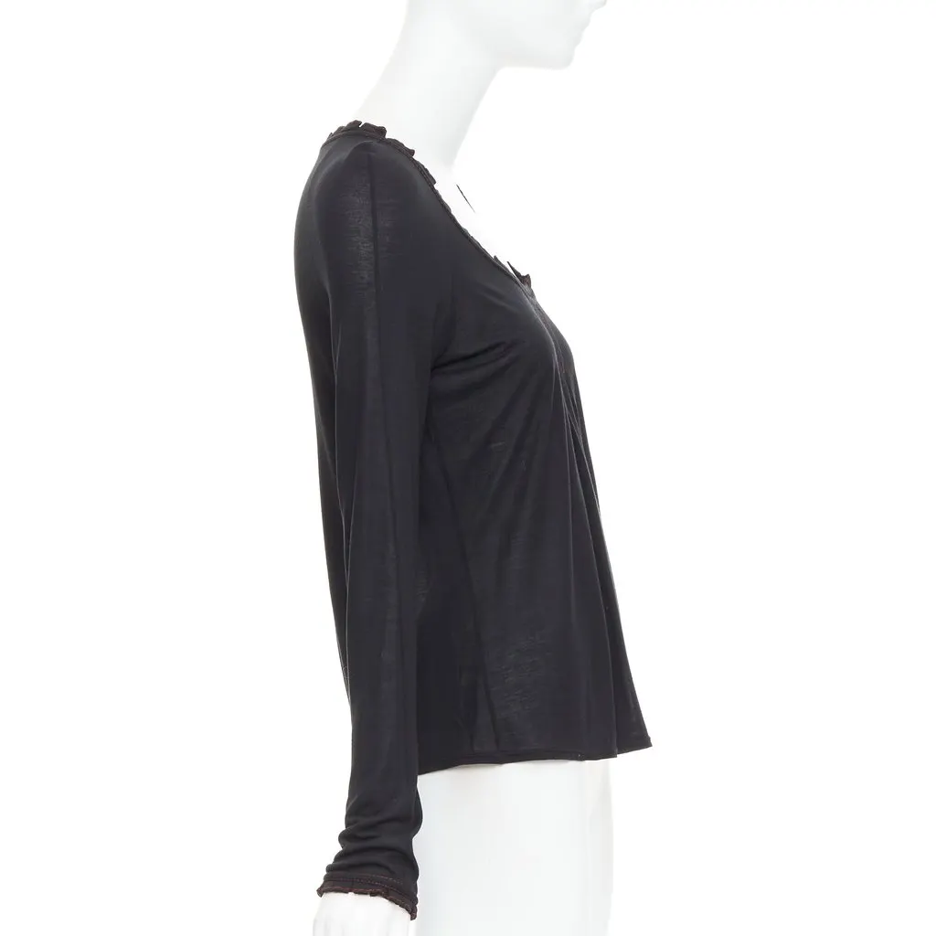 Gucci Black Polyester Top Black Polyester Very good - Model View