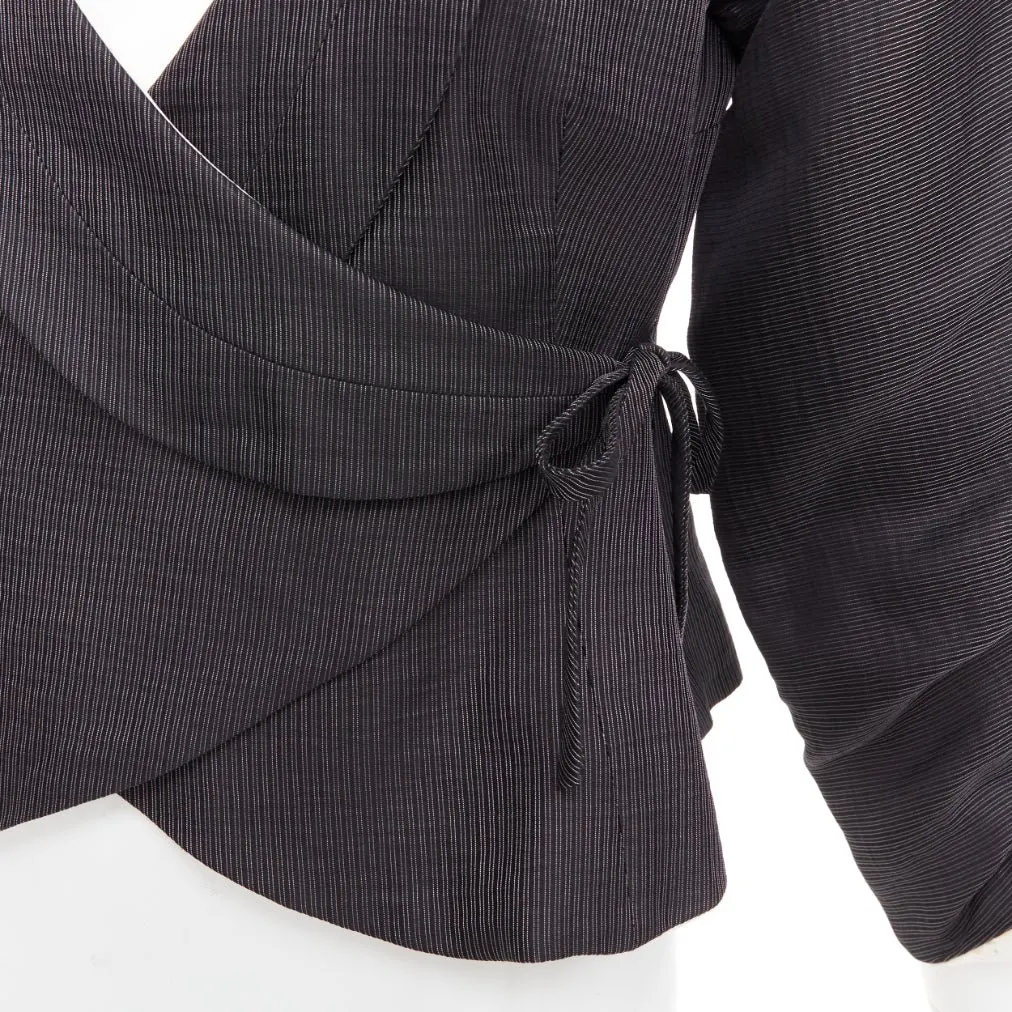 Giorgio Armani Grey Polyester Jacket Grey Polyester Very good - Back View