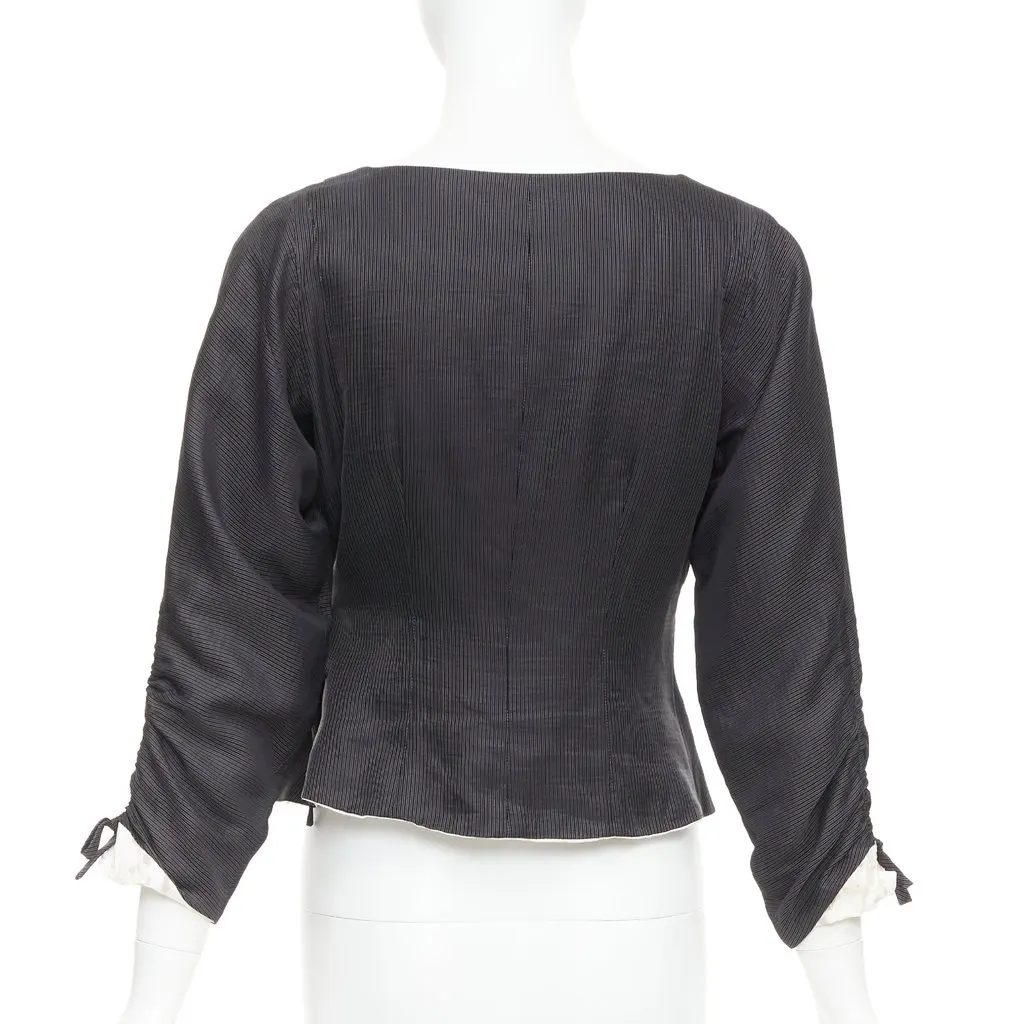 Giorgio Armani Grey Polyester Jacket Grey Polyester Very good - Box View