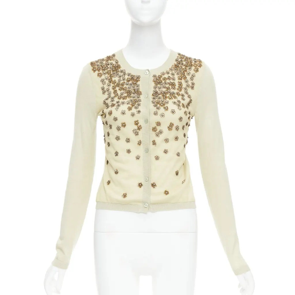 Valentino Beige Cashmere Knitwear Beige Cashmere Good - Front View