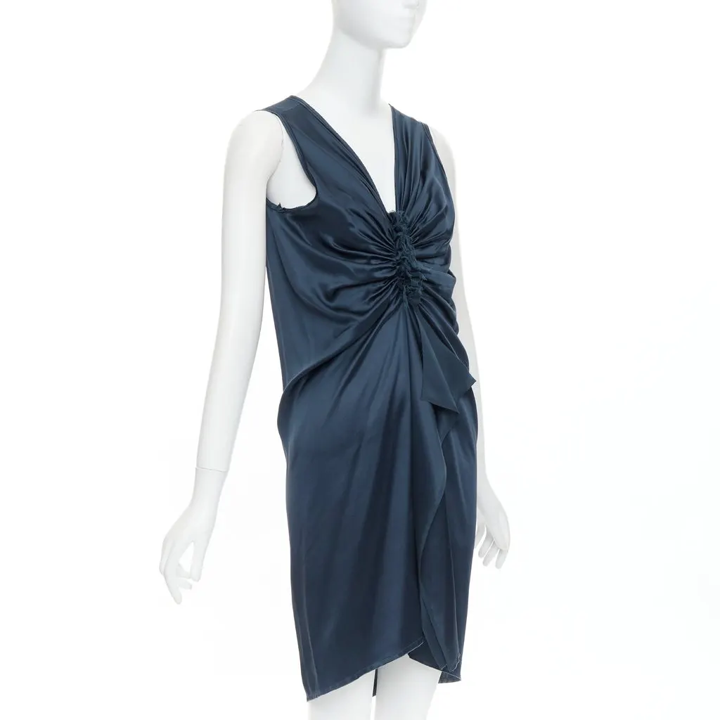 Lanvin Blue Silk Dress Blue Silk Very good - Inside View