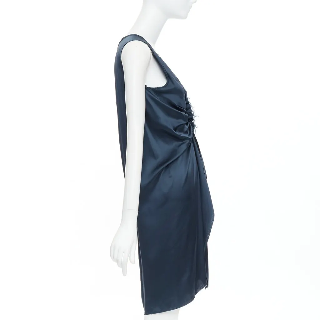 Lanvin Blue Silk Dress Blue Silk Very good - Model View