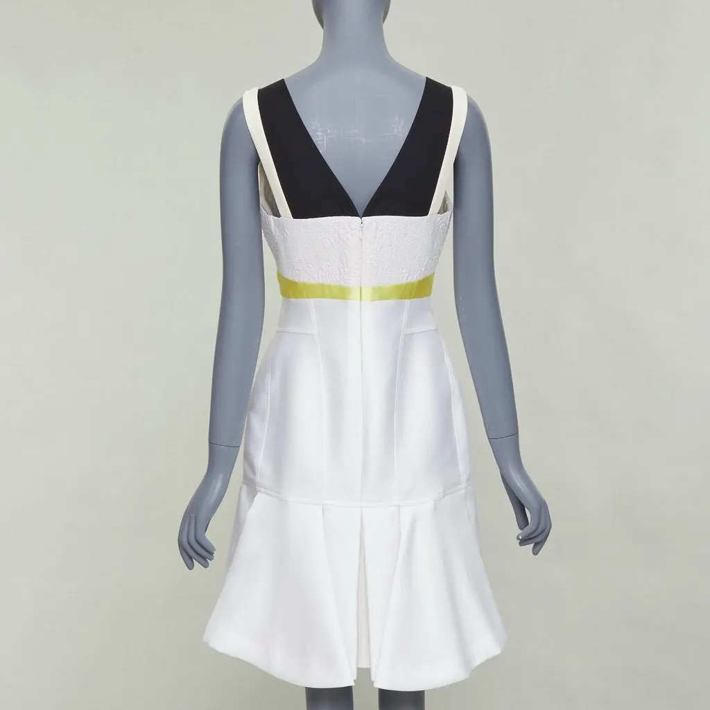 Unsigned Ecru Silk Dress Beige Silk Very good - Back View