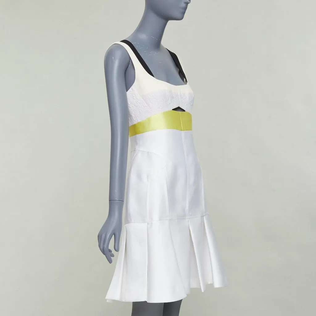 Unsigned Ecru Silk Dress Beige Silk Very good - Inside View