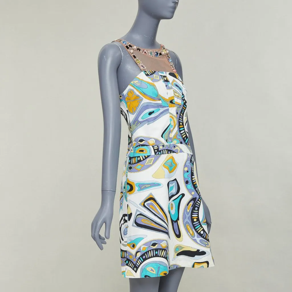 Emilio Pucci White Cotton Dress White Cotton Fair - Inside View