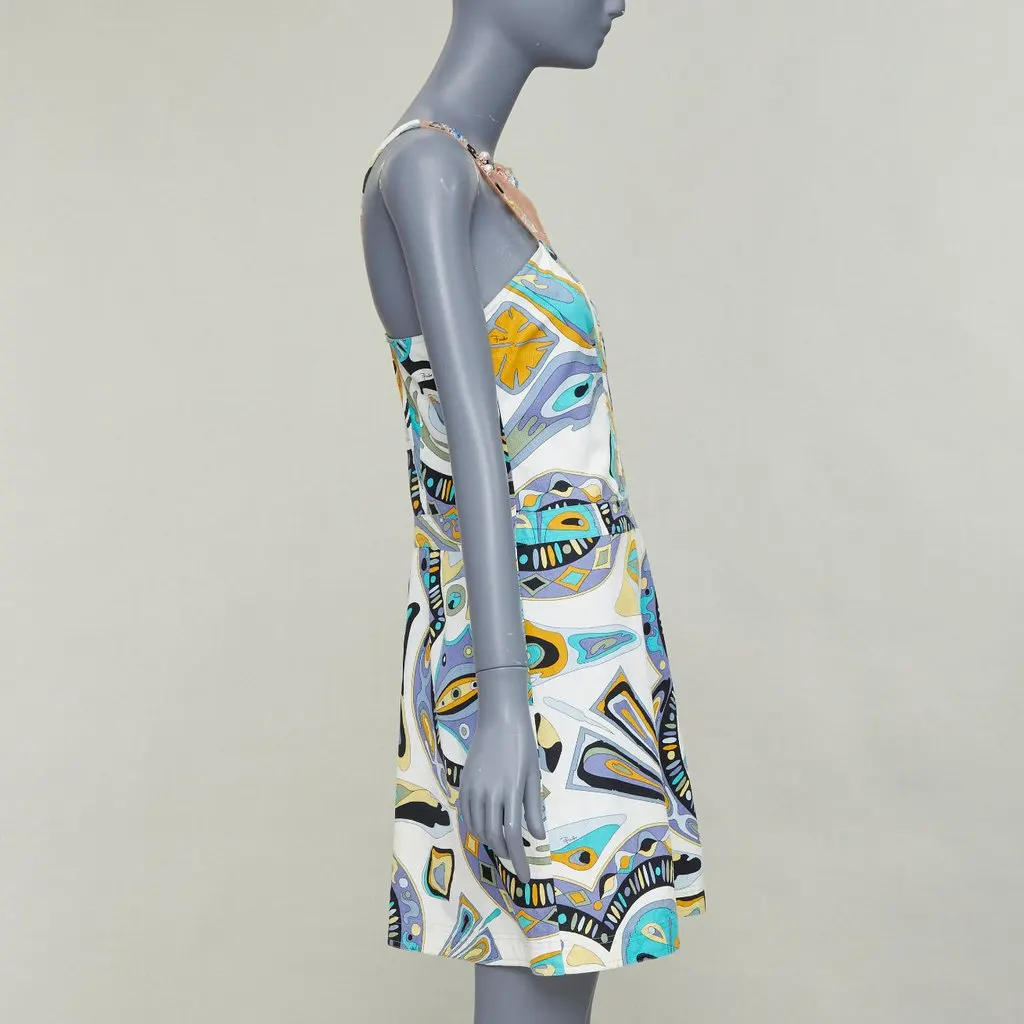 Emilio Pucci White Cotton Dress White Cotton Fair - Model View