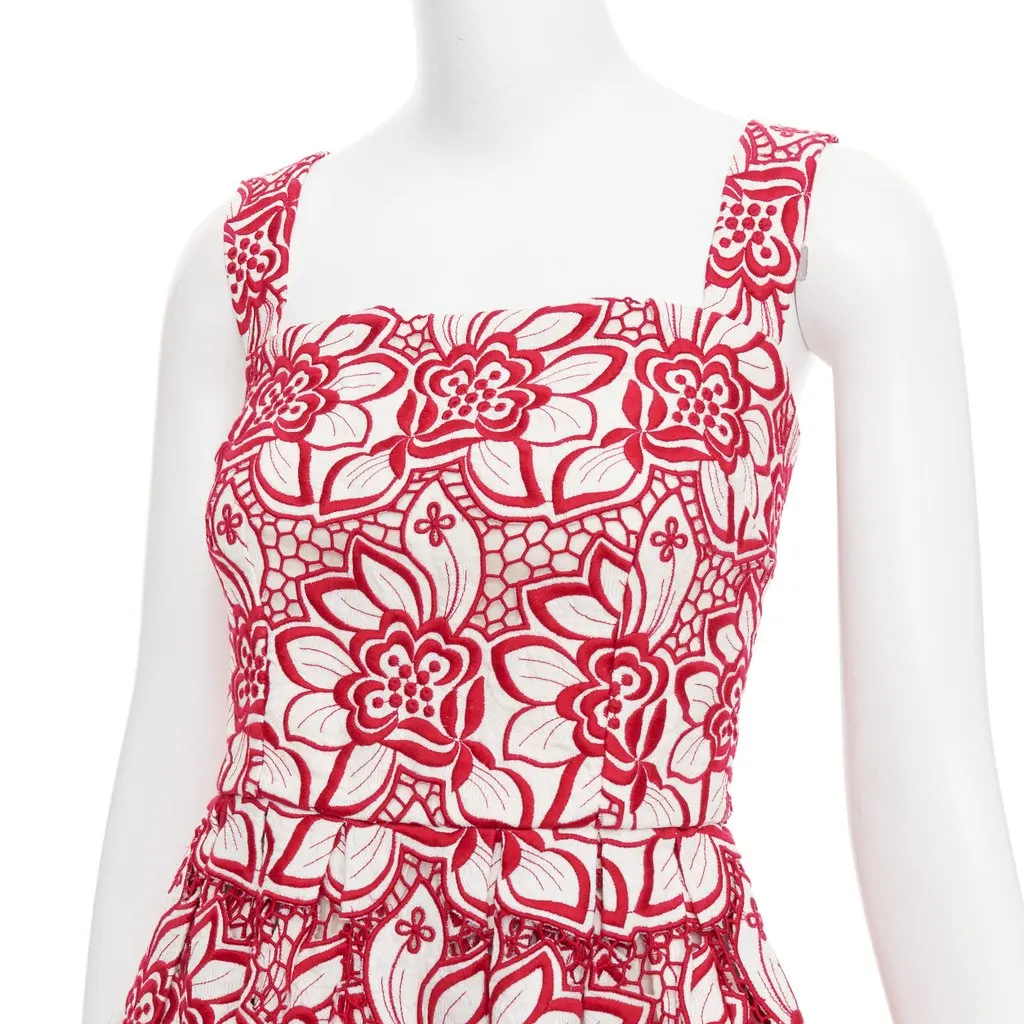 Dolce & Gabbana Red Cotton Dress Red Cotton Very good - Back View