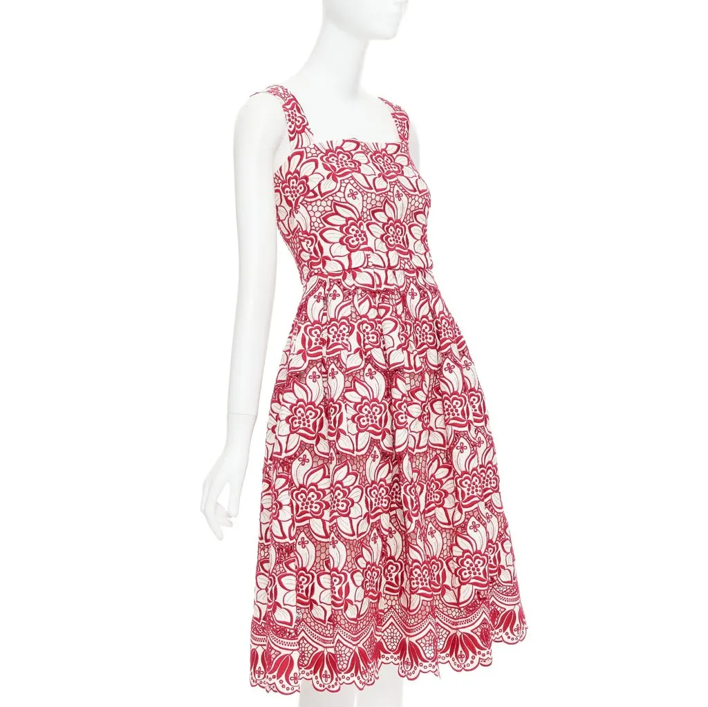 Dolce & Gabbana Red Cotton Dress Red Cotton Very good - Inside View