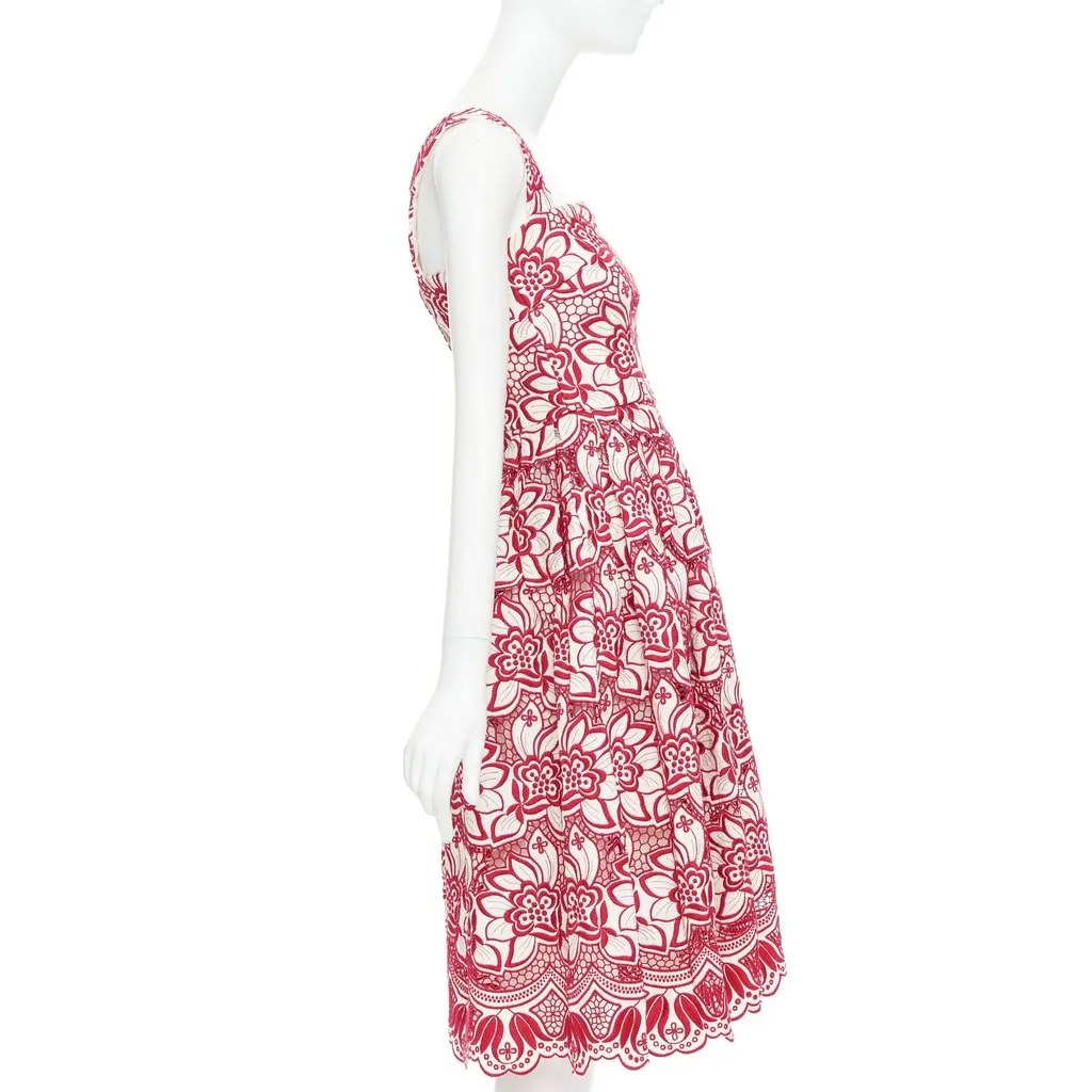 Dolce & Gabbana Red Cotton Dress Red Cotton Very good - Model View