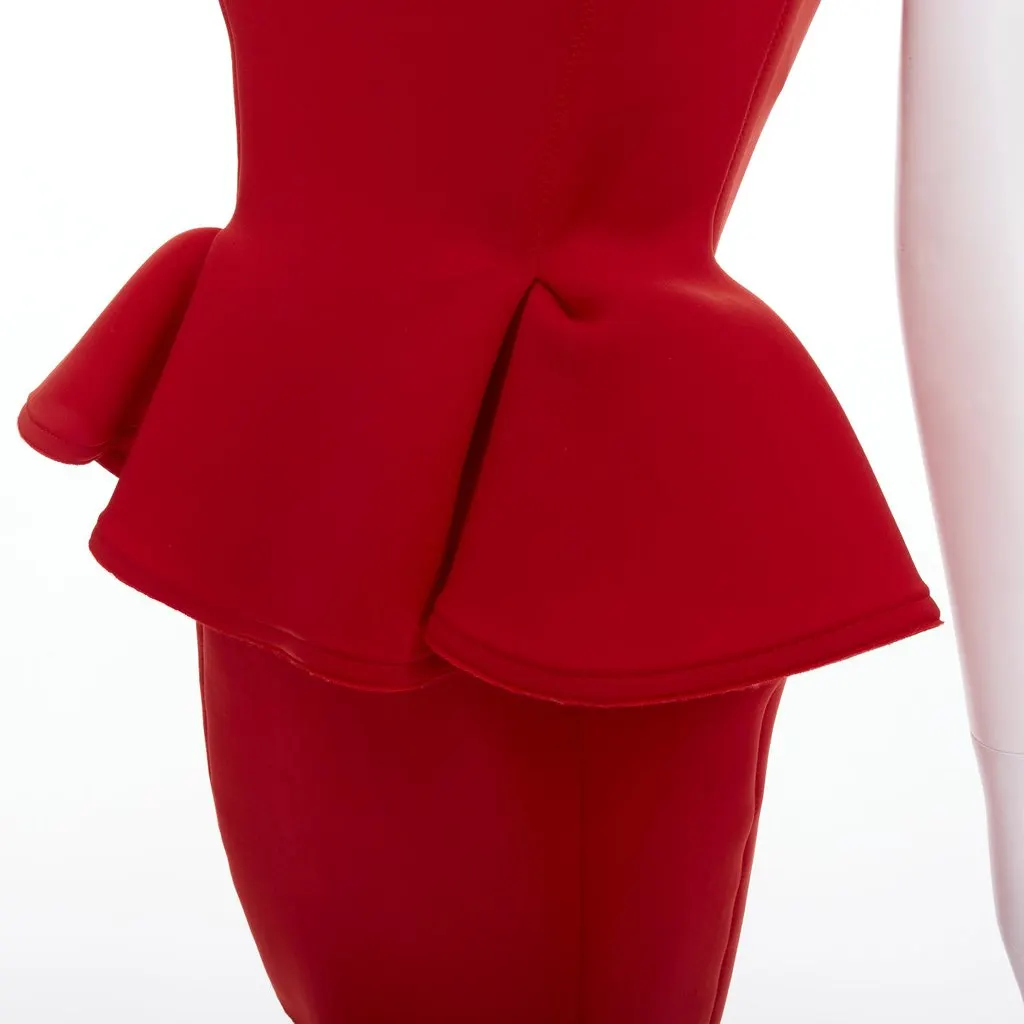 Lanvin Red Polyester Dress Red Polyester Very good - Back View