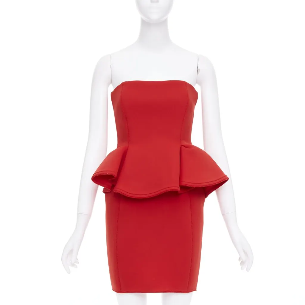 Lanvin Red Polyester Dress Red Polyester Very good - Inside View