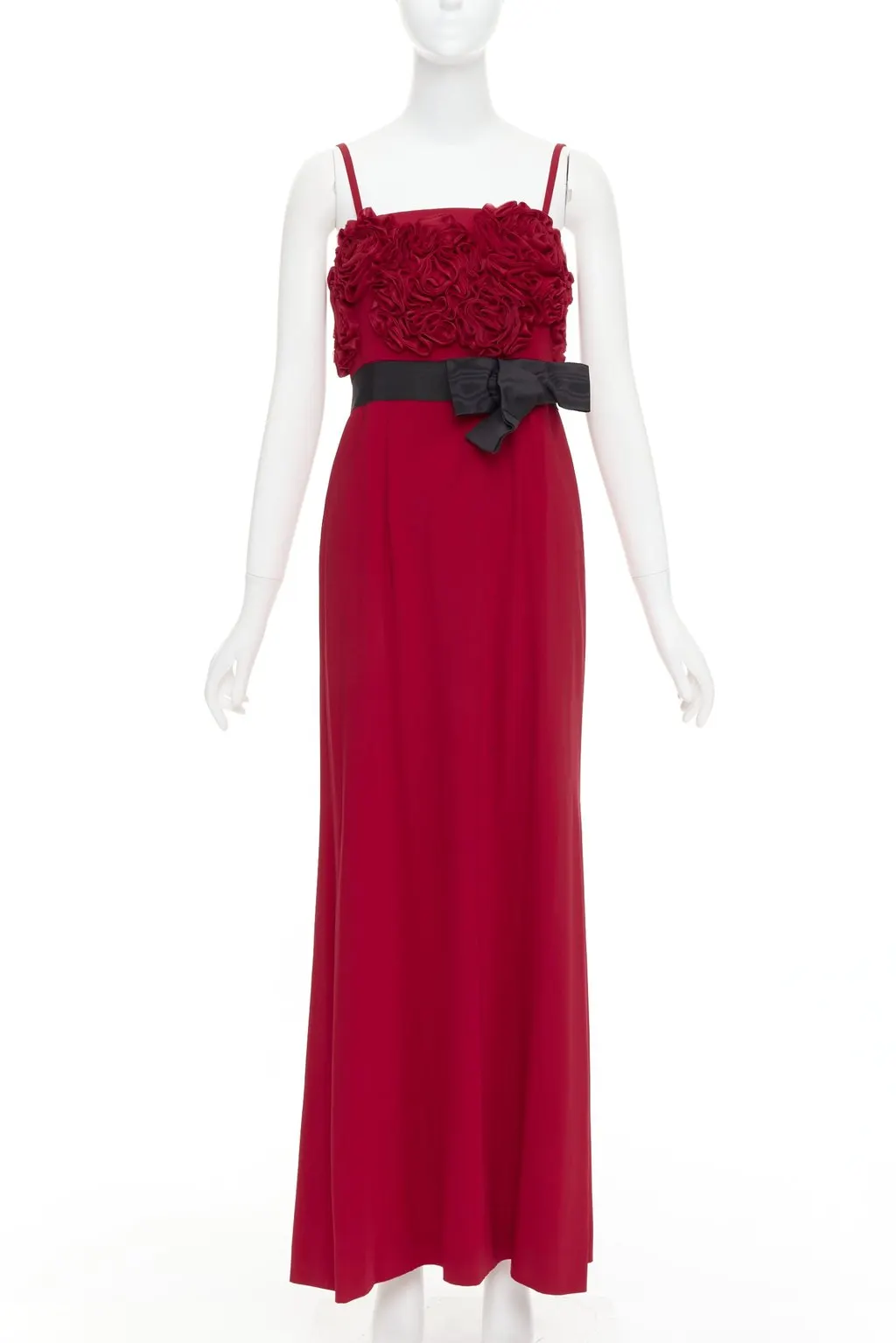 Valentino Red Viscose Dress Red Viscose Very good - Front View