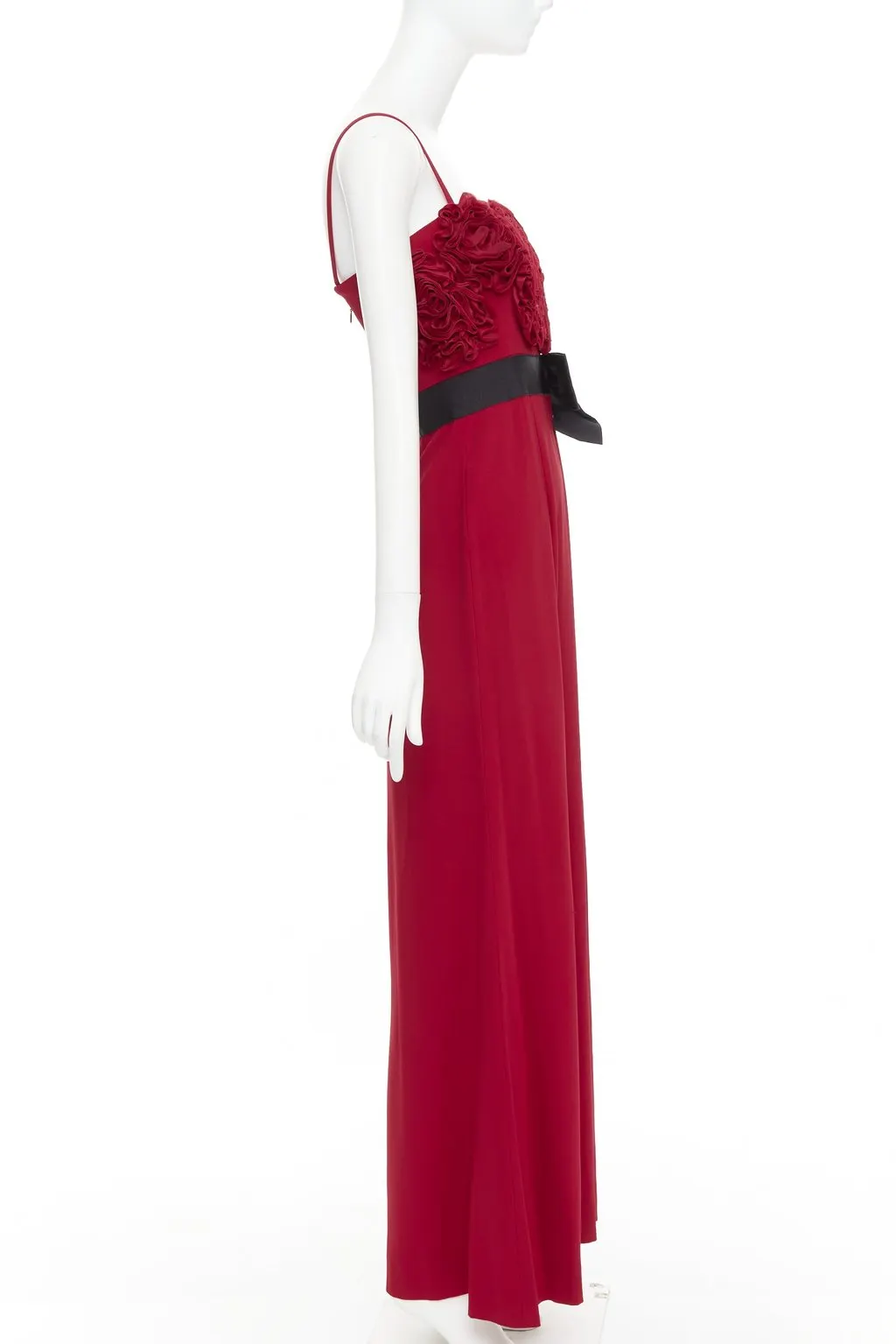 Valentino Red Viscose Dress Red Viscose Very good - Model View
