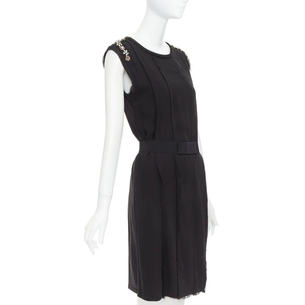 Lanvin Black Polyester Dress Black Polyester Very good - Inside View