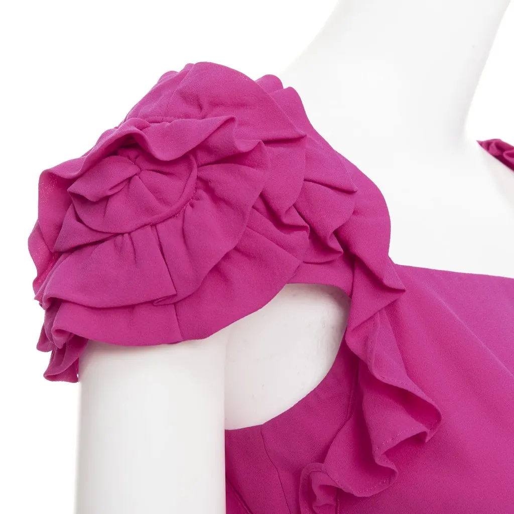 Escada Pink Silk Dress Pink Silk Very good - Back View