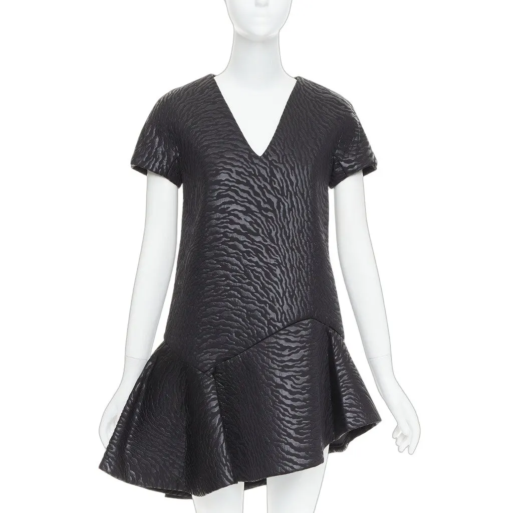 MSGM Black Polyester Dress Black Polyester Very good - Front View