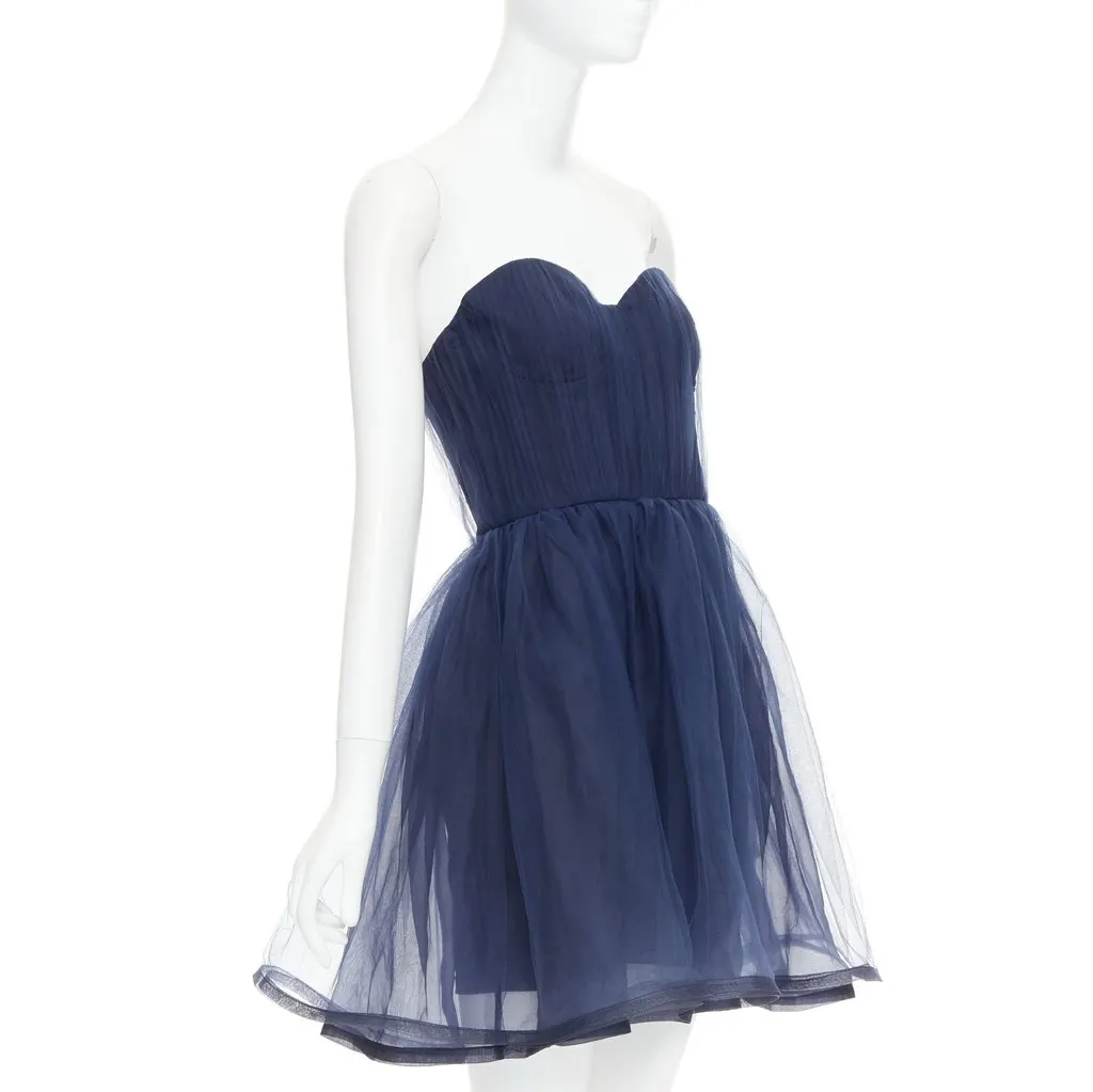 Alice & Olivia Landi Gathered Navy Polyamide Very good - Inside View