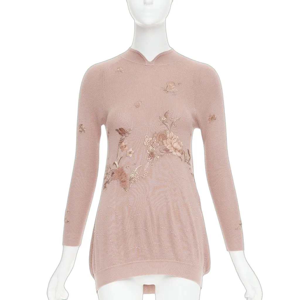 Shiatzy Chen Pink Polyester Dress Pink Polyester Good - Front View