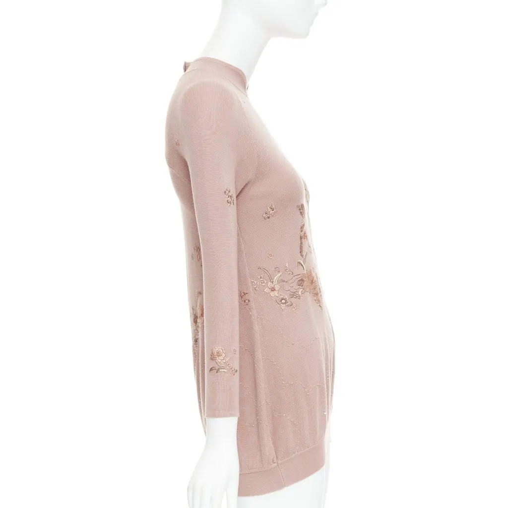 Shiatzy Chen Pink Polyester Dress Pink Polyester Good - Model View