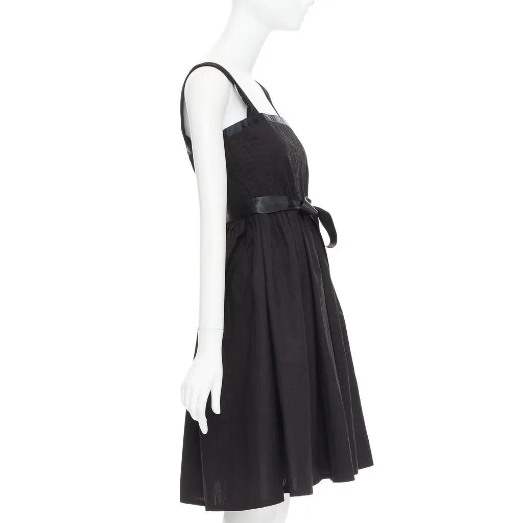 Burberry Black Cotton Dress Black Cotton Very good - Model View