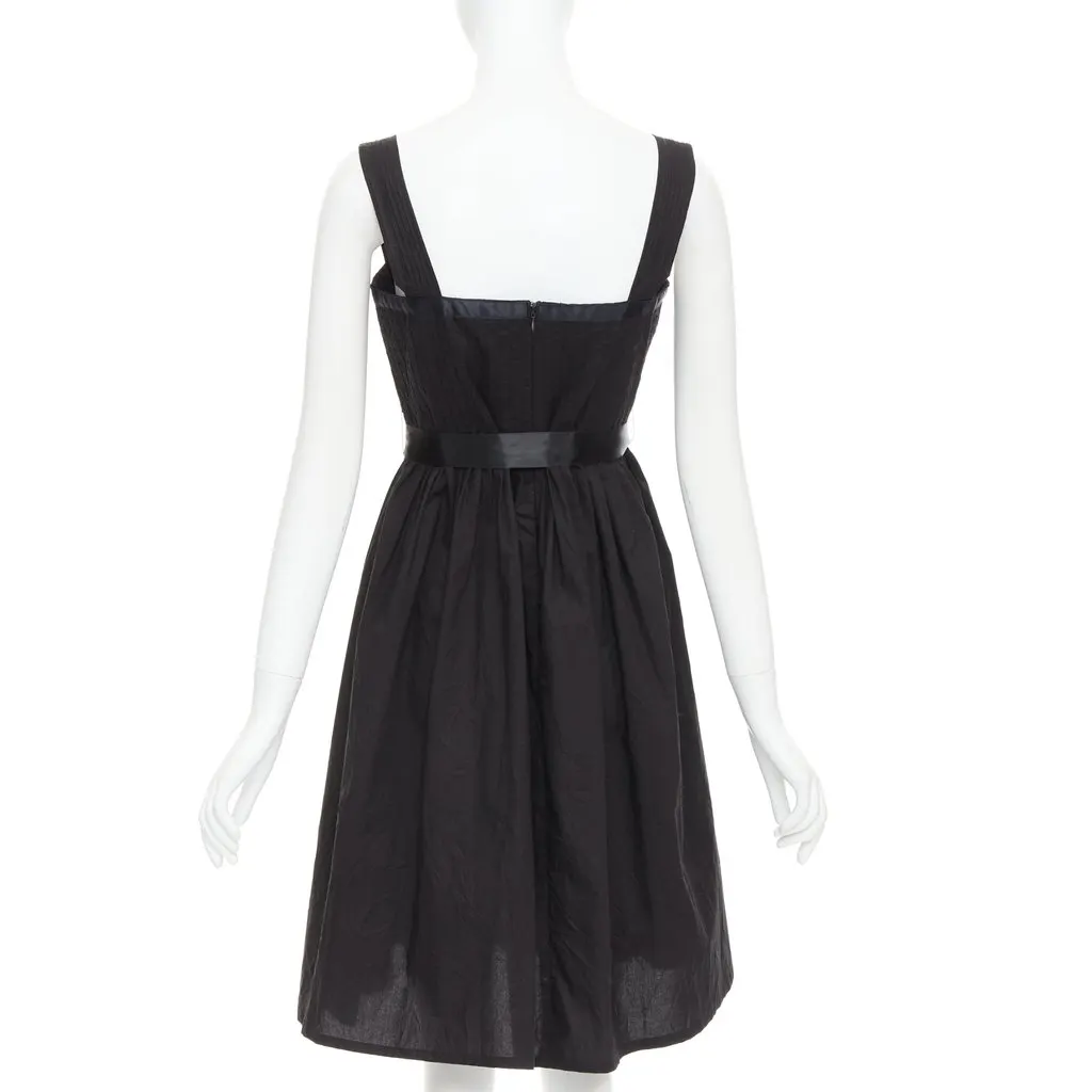 Burberry Black Cotton Dress Black Cotton Very good - Box View