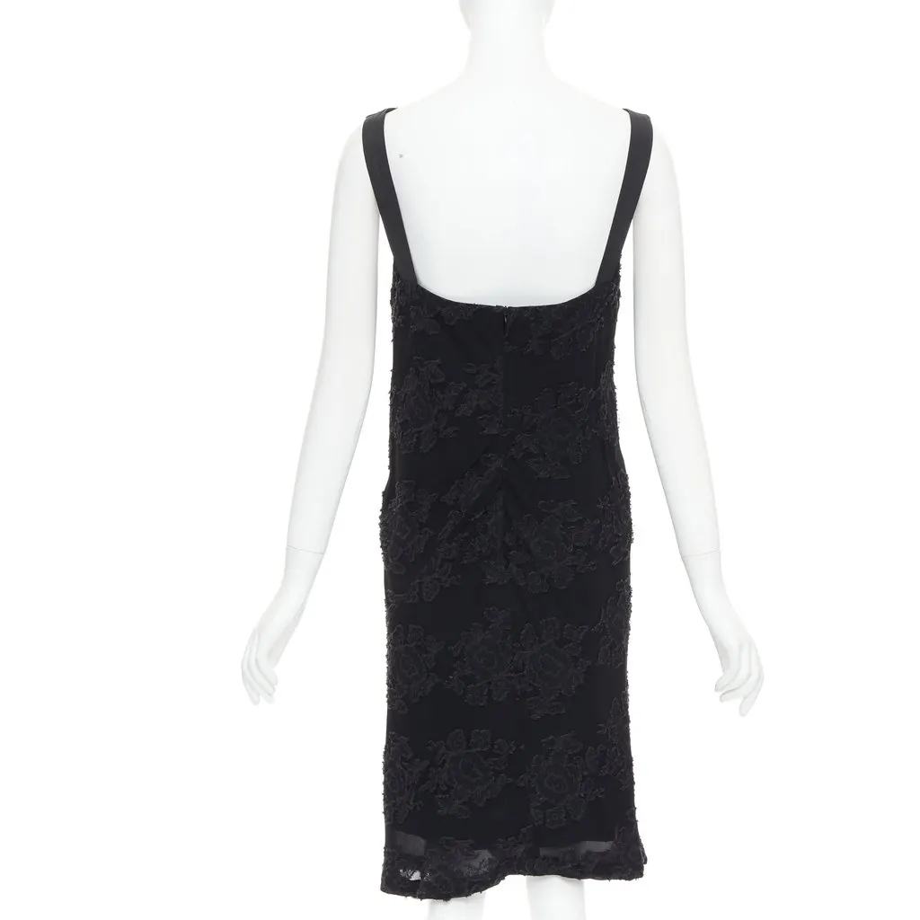 Jil Sander Black Dress Black Very good - Back View