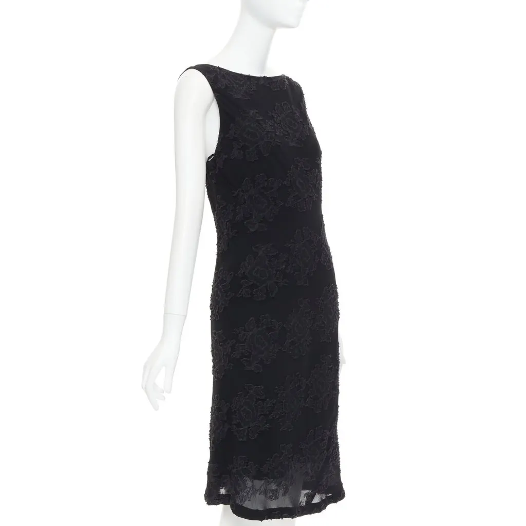 Jil Sander Black Dress Black Very good - Inside View