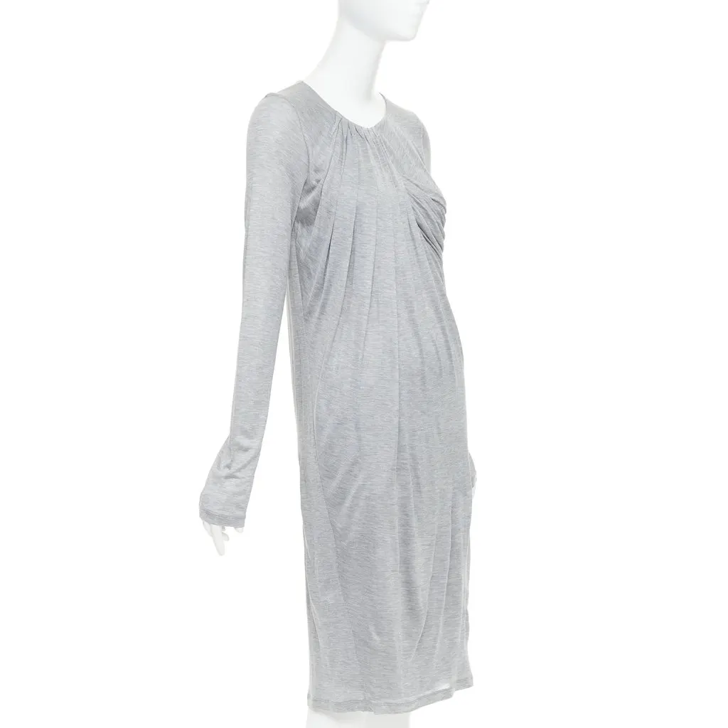 Fendi Grey Polyester Dress Grey Polyester Very good - Inside View