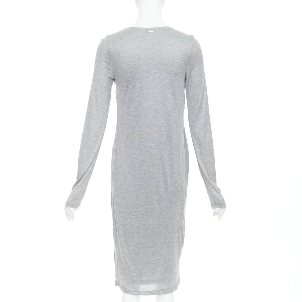 Fendi Grey Polyester Dress Grey Polyester Very good - Box View