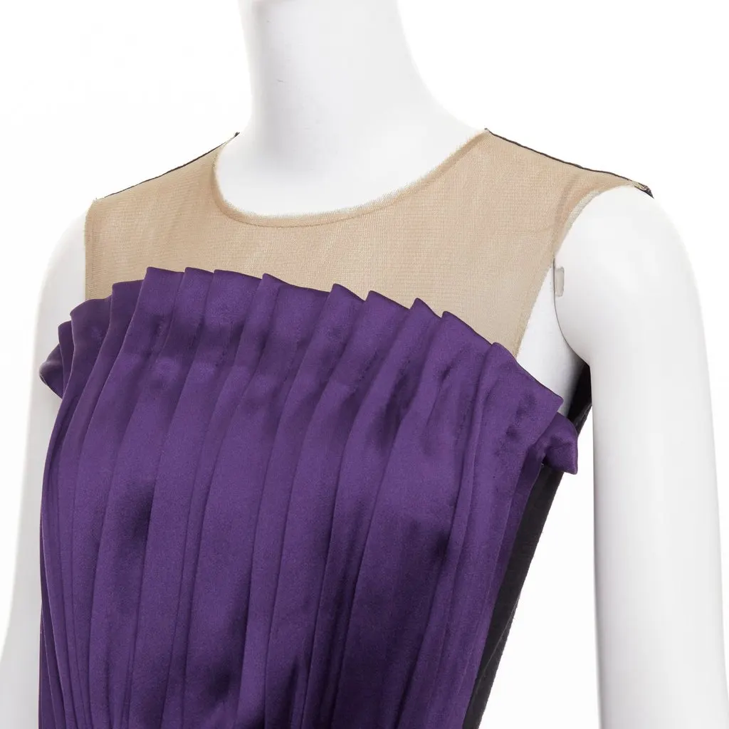 Lanvin Purple Silk Dress Purple Silk Very good - Back View