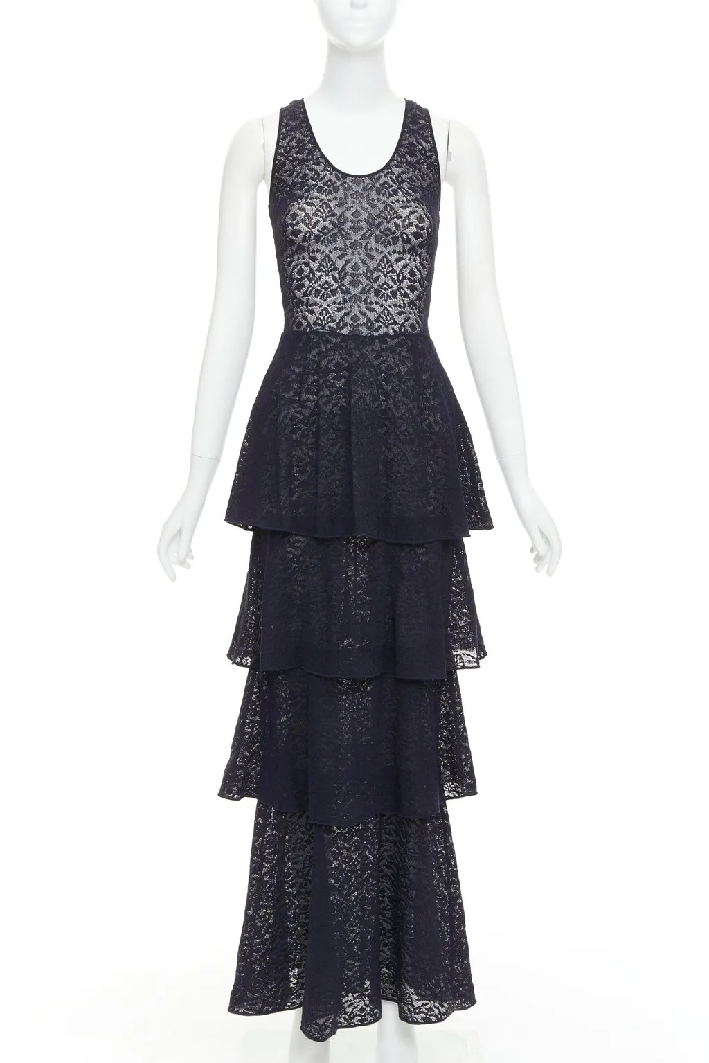Stella McCartney Navy Polyester Dress Navy Polyester Fair - Front View