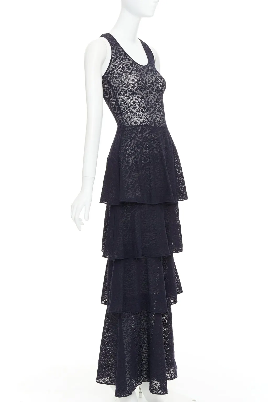 Stella McCartney Navy Polyester Dress Navy Polyester Fair - Inside View