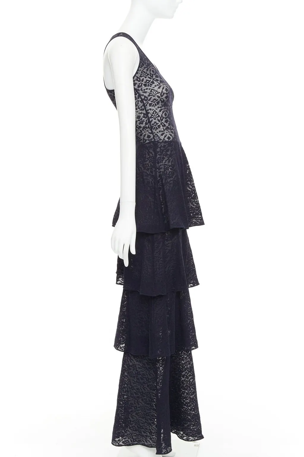 Stella McCartney Navy Polyester Dress Navy Polyester Fair - Model View