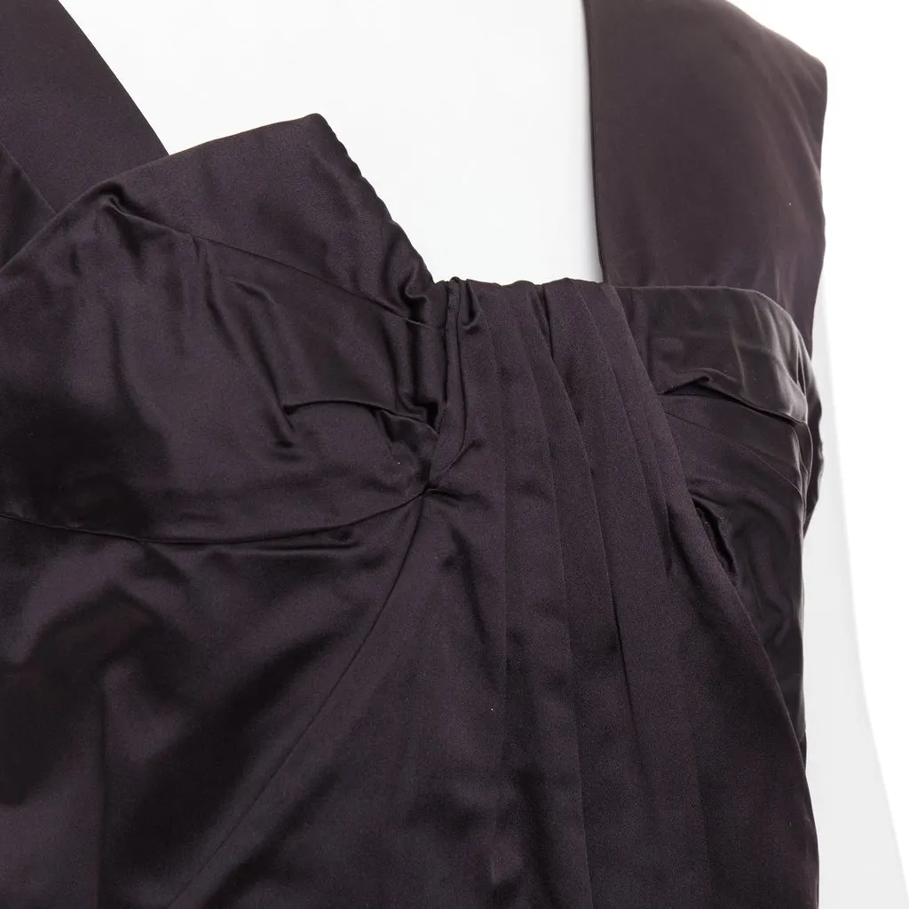 Miu Miu Black Silk Dress Black Silk Very good - Back View