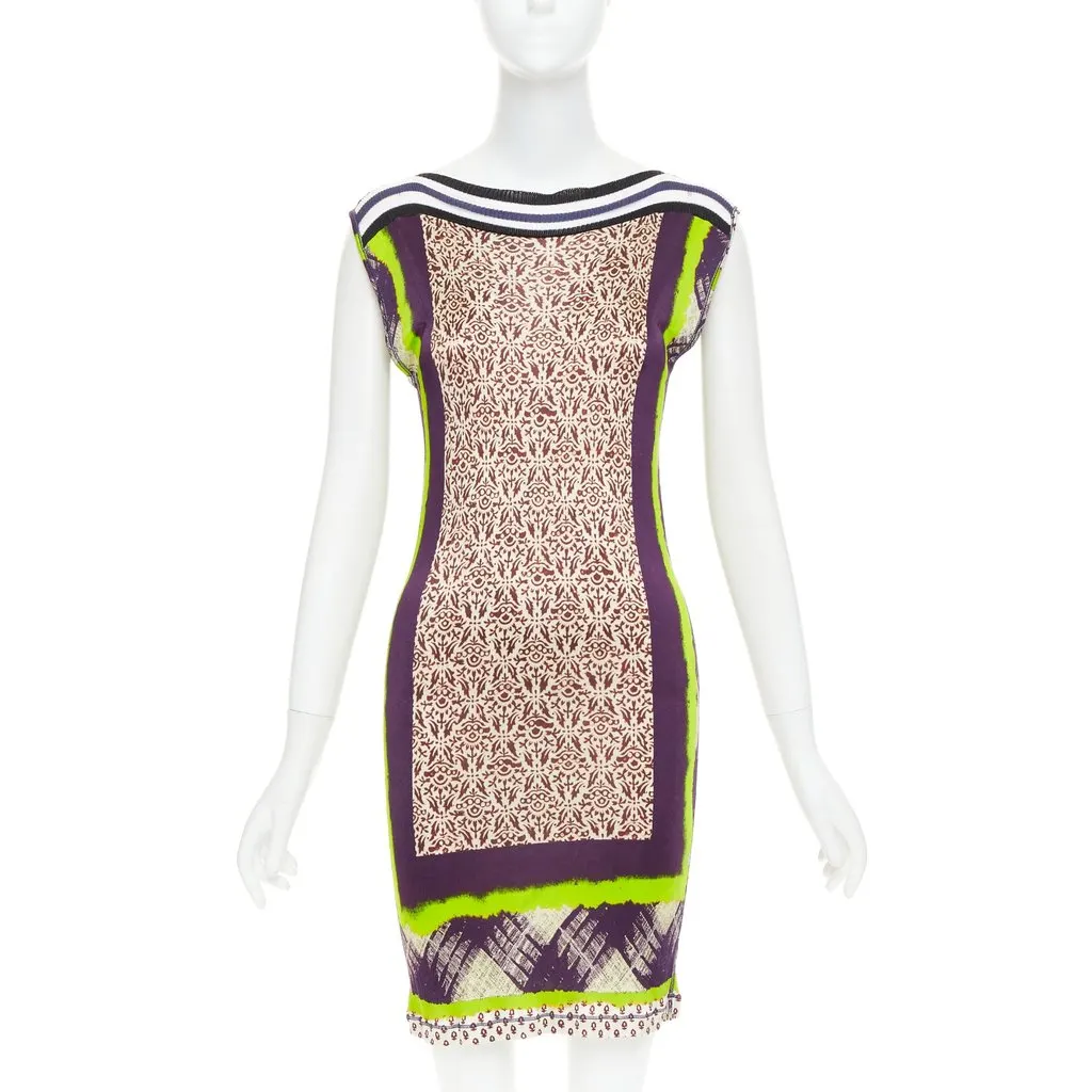 Jean Paul Gaultier Green Viscose Dress Green Viscose Very good - Inside View